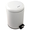 Ksitex BGR-5W урна с педалью,микролифт,белая, 5л.
