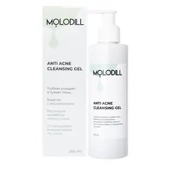 Гель MOLODILL для умывания ANTI ACNE CLEANSING GEL для проблемной кожи, 200 мл