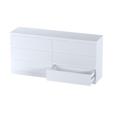 Комод Варма 6Д, 160*78*40см, белый