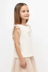 фуфайка  для девочки  К 302637/белая лилия