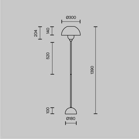 Торшер Maytoni Memory MOD177FL-01B