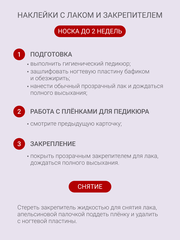 Набор Наклейки для педикюра 
