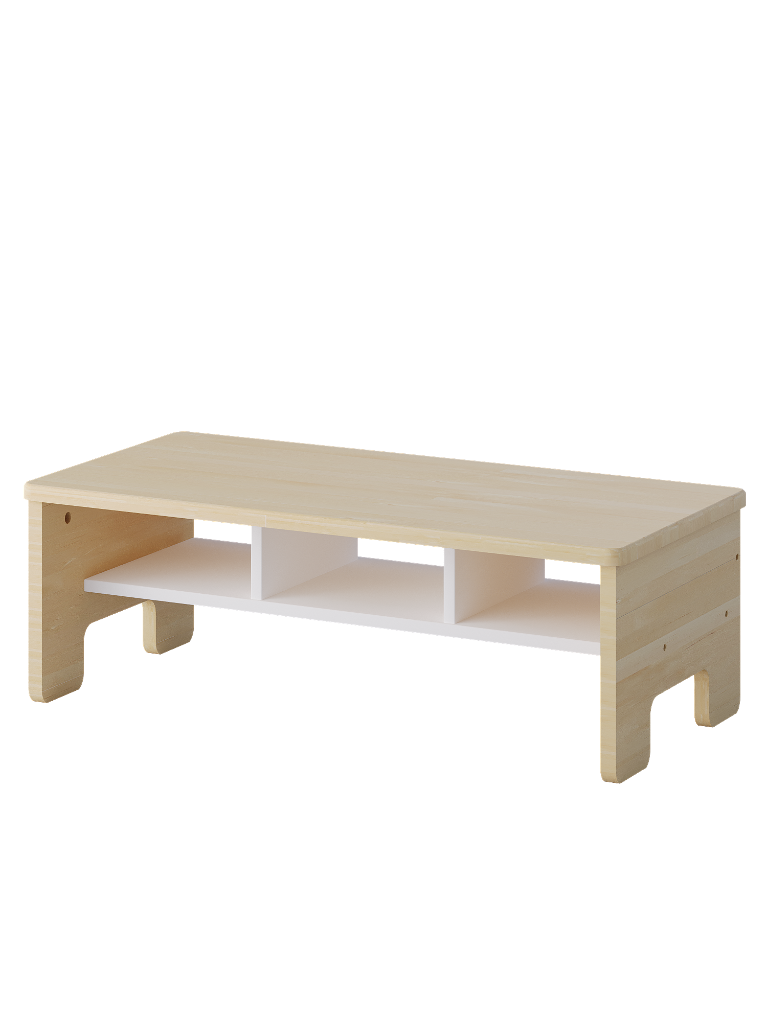 Скамья детская с полкой / 830х400х300 мм, дерево