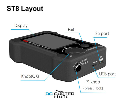 Сервотестер ToolkitRC ST8 (PWM, PPM, SBUS)