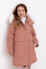 куртка  для девочки  ВК 38116/2 ГР