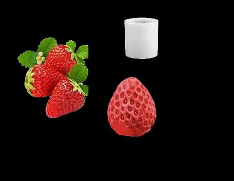 Силиконовый молд Клубника 3 D