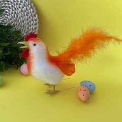 Курица-курочка, пасхальный декор, миниатюра, высота 13 см, 1 шт.