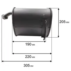 Глушитель DDE G260/G300 (919-969-2.2)