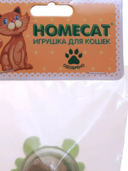 HOMECAT игрушка для кошек шарик-лизун краб 6 см х 5 см х 4 см