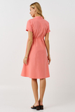 Платье для беременных 16424 коралл