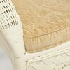 Комплект террасный Андреа/Andrea (стол кофейный со стеклом + 2 кресла + подушки)-Белый