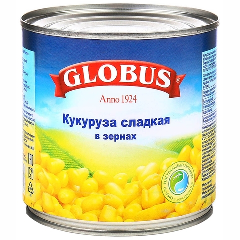 Кукуруза GLOBUS 425 мл ВЕНГРИЯ