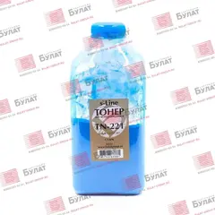 Тонер БУЛАТ s-Line TN-221 для Konica Minolta bizhub C227 (Голубой, банка 352 г)