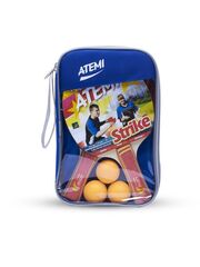 Набор для настольного тенниса Atemi STRIKE (2ракетки+чехол+3 мяча***)