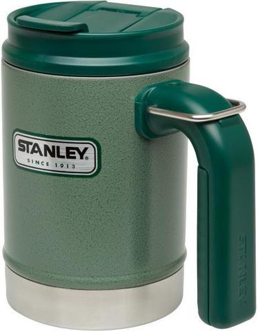 Картинка термокружка Stanley classic camp mug 0.47l Зеленый - 1