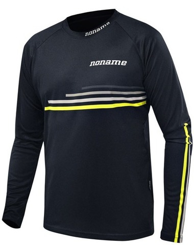 Рубашка беговая Noname Running LS Shirt 18 UX black-yellow