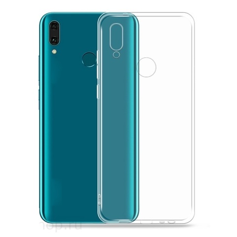 Силиконовый чехол Infinity ультратонкий для Huawei Y9 2019 (Прозрачный)