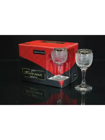 Подарочный набор рюмок Венецианская нить