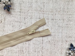 Молния брючная спираль полуавтомат, L 20 см, Т3, н/р, бежевый