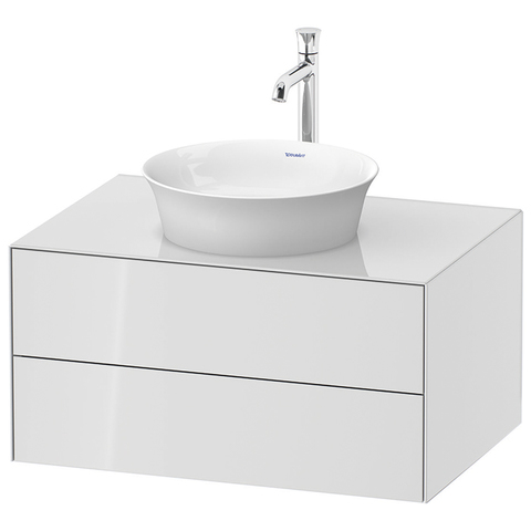 Duravit White Tulip Тумбочка подвесная,  408x800x550 мм, 2 ящика, цвет: белый высокоглянцевый WT498508585