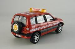 VAZ-1118 Lada Kalina MChS and Chevrolet-Niva Fire Department Cararama 1:43