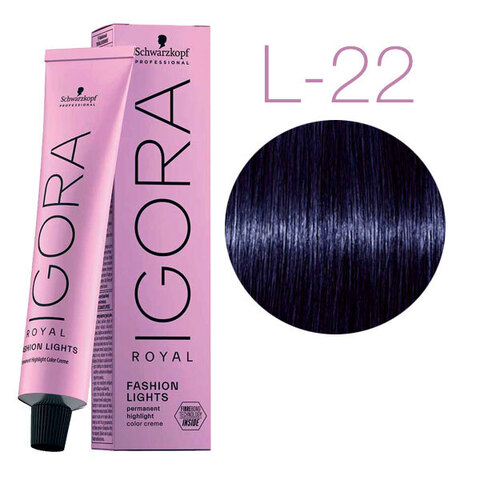 Schwarzkopf Igora Royal Fashion Lights L-22 (Пепельный экстра) -  Перманентный краситель