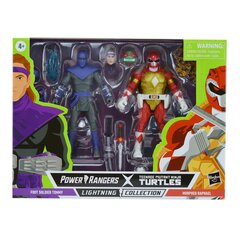 Набор фигурок Hasbro Power Rangers X Teenage Mutant Ninja Turtles:  Foot Soldier Tommy and Raphael Red