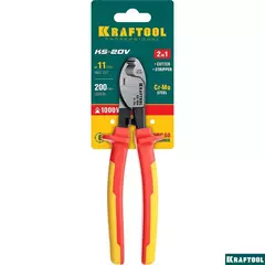 KRAFTOOL KS-20V, d 11мм, 200мм, диэлектрический кабелерез (23333-20V)