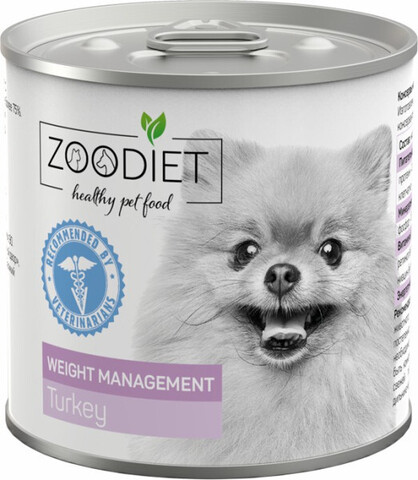 Zoodiet Weight Management консервы для собак склонных к ожирению Индейка 240г
