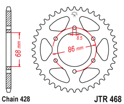 Звезда ведомая JTR468-46