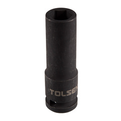TOLSEN (TT18265) Головка торцевая ударная глубокая шестигранная 1/2", 15 мм
