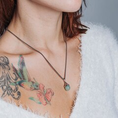 Подвес Лист Гинкго. Буромский нефрит