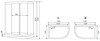 Душевая кабина Timo Standart 120*85*220  (T-5502L)