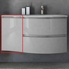 Cezares 54856 VAGUE Шкафчик подвесной с одной распашной створкой, левый 54856 Grigio lucido, 34x41x55