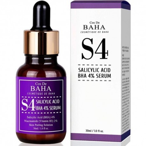 COS DE BAHA SALICYLIC ACID 4% EXFOLIANT FACIAL SERUM Сыворотка-пилинг с салициловой кислотой 4%, 30 мл