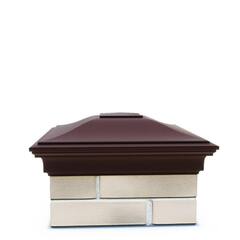 Колпак полимеркомпозитный Monblan 385*385 (1,5 кирпича) коричневый