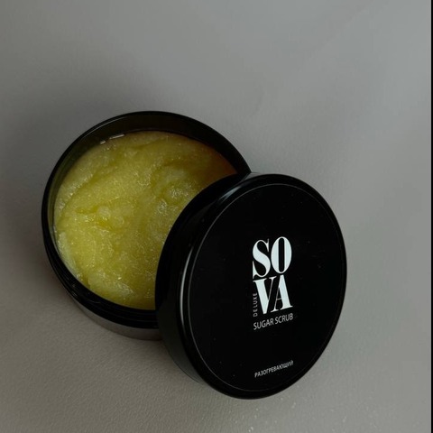 Сахарный скраб Разогревающий Sova De Luxe Sugar Scrub, 100 г