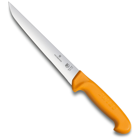 Нож Victorinox разделочный, лезвие 18 см прямое, жёлтый