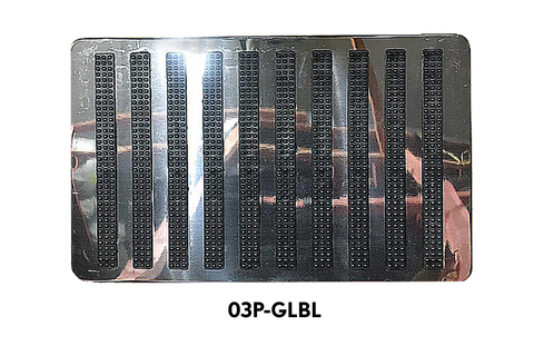 Подпятник 03 металл-пластик (прямоугольный)