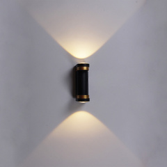 Светильник светодиодный настенный 86814-9.2-002TL COB2*3W  BK+GD Черный/Золото без Пульта