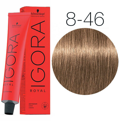 Schwarzkopf Igora Royal New 8-46 (Светлый русый бежевый шоколадный) - Краска для волос