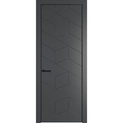 Межкомнатная дверь эмаль Profil Doors 9PA графит глухая
