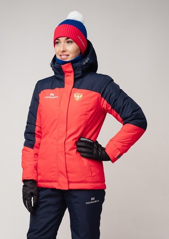 Утепленная куртка Nordski Mount red/dark blue W женская