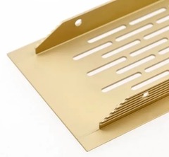 Решетка вентиляционная 480х80мм, золото, СОТЫ GTV