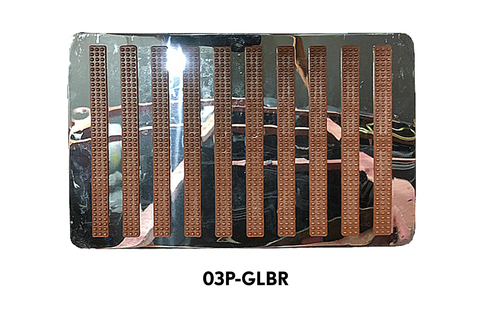 Подпятник 03 металл-пластик (прямоугольный)