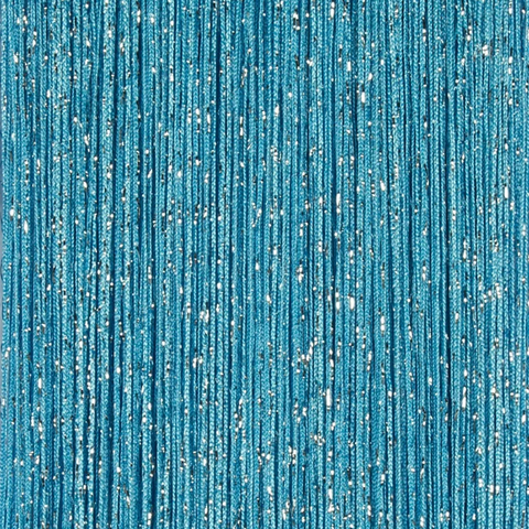 Нитяные шторы дождь - бирюзовые, 300 х 280 см. Арт. 201