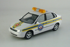 VAZ-1118 Lada Kalina MChS and Chevrolet-Niva Fire Department Cararama 1:43