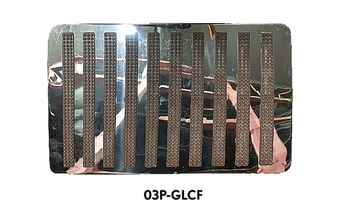 Подпятник 03 металл-пластик (прямоугольный)