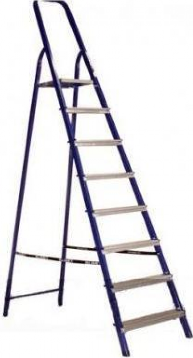 Стремянка 8 ступеней, алюминиевая // СИБРТЕХ // Россия