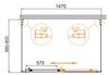 Душевой уголок Cezares MOLVENO-AH-12 MOLVENO-AH-12-120/80-C-Cr-IV